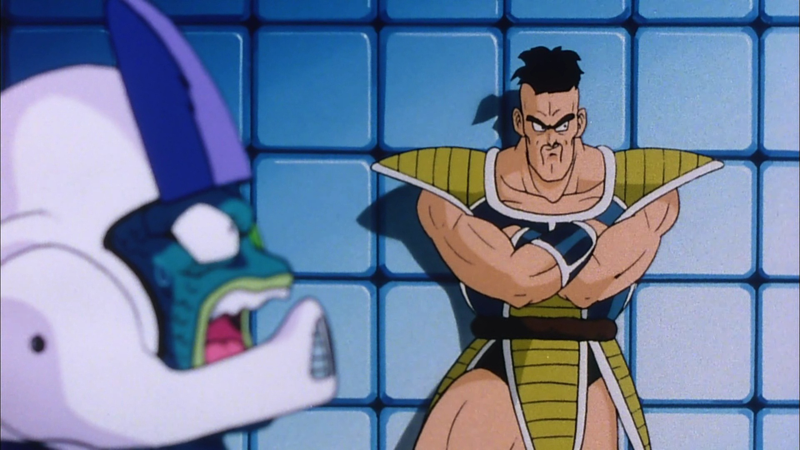 Nappa en su primera aparición más joven, en el episodio especial de Bardock.